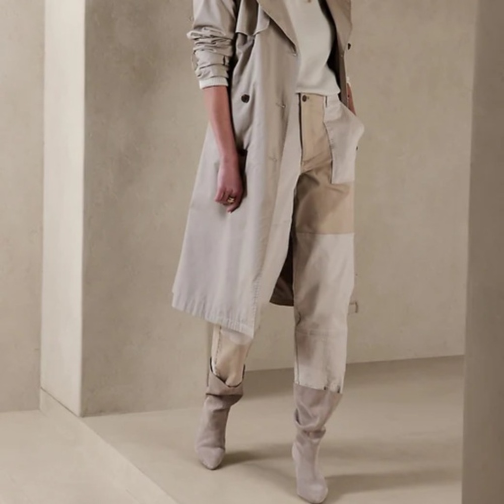 Banana Republic - Barrel Authentic Patchwork Chin… - image 1